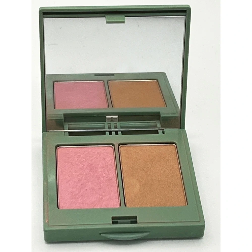 Clinique Blush & Bronze Duo Iced Lotus Blush Sunkissed Bronzer  Compact Mirror